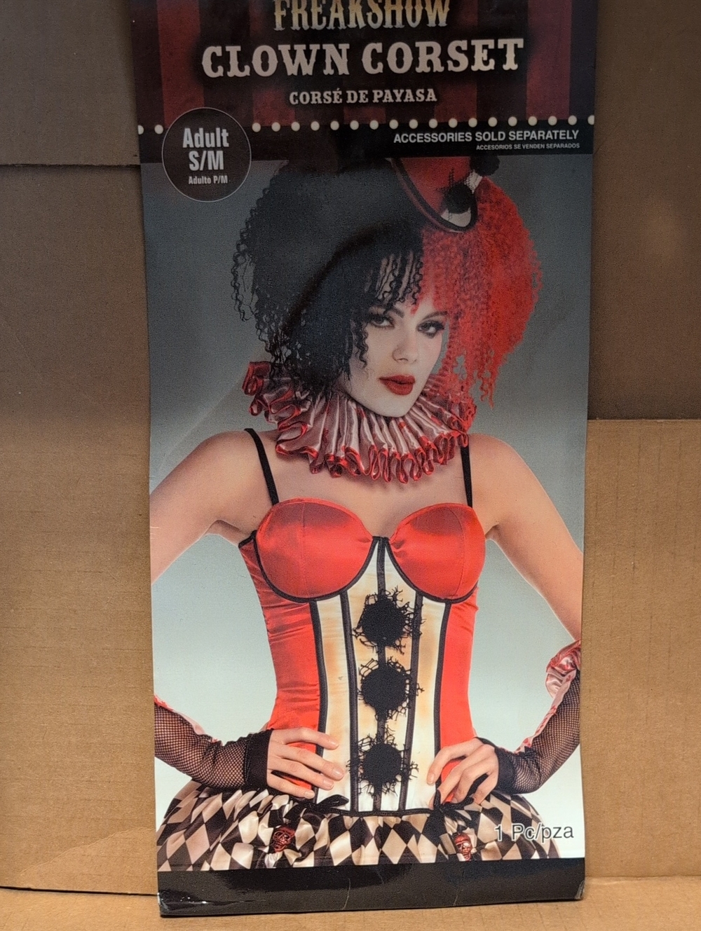 Amscan Red & Black Clown Corset